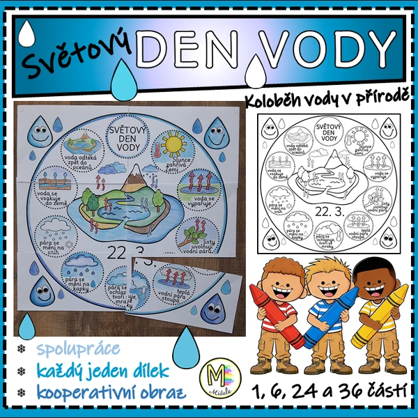 SVĚTOVÝ DEN VODY - KOOPERATIVNÍ OBRAZ