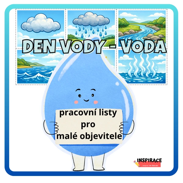 Den vody – pracovní listy pro malé objevitele