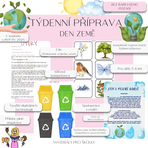 Týdenní příprava - Den Země (bez barevného pozadí)