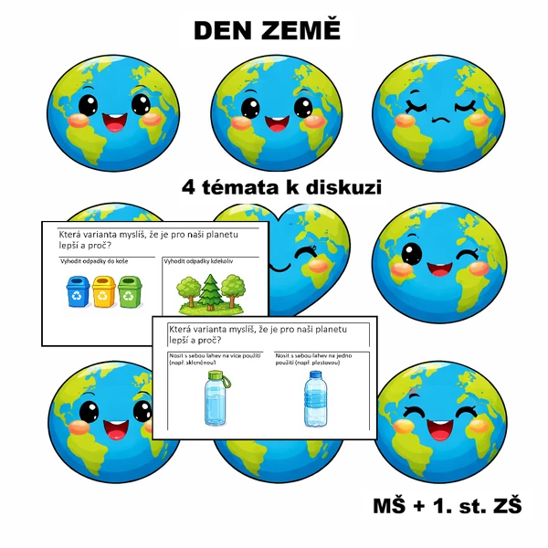 Den Země - jak můžeme pomoci, 4 témata k diskuzi