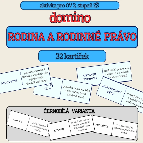 RODINA, RODINNÉ PRÁVO - domino