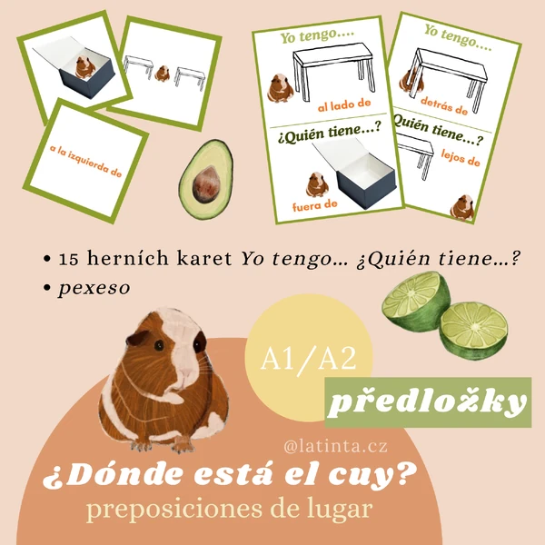 ¿Dónde está el cuy? - preposiciones