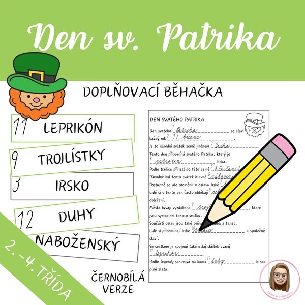 SVATÝ PATRIK - doplňovací běhačka