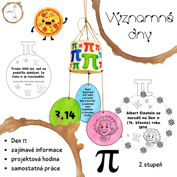 Významné dny - Den π (matematická aktivita + výzdoba do třídy)