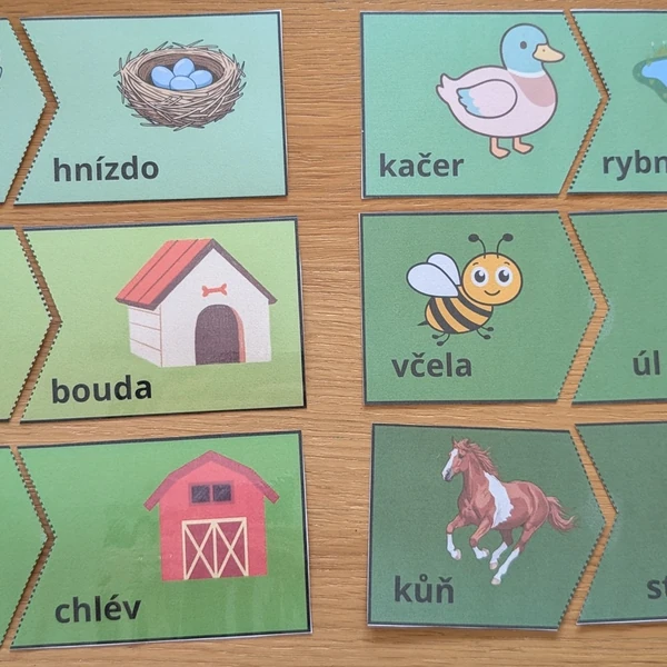 Duo puzzle - kde bydlí zvíře