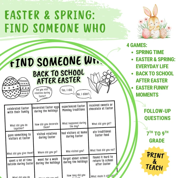 Easter & Spring: Find someone who