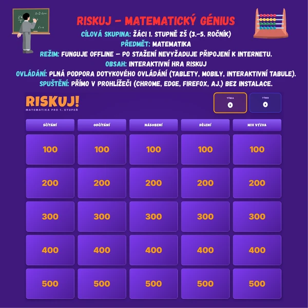 Riskuj - Matematický génius