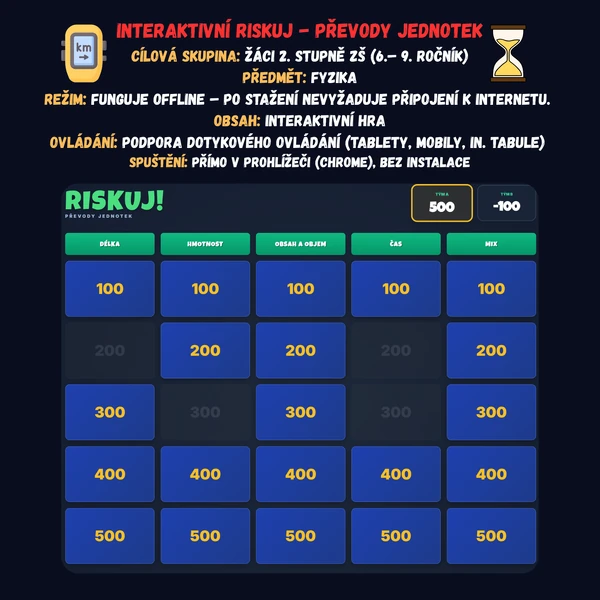 Riskuj - Převody jednotek