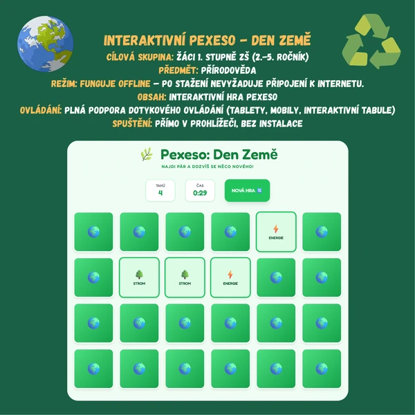 Pexeso - Den Země