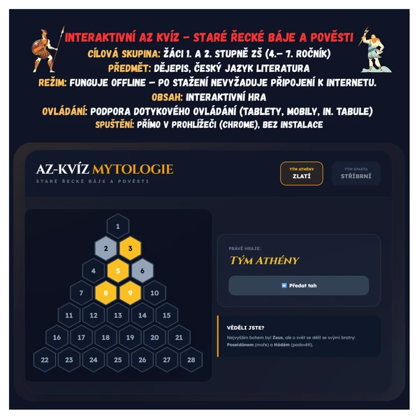 AZ kvíz - Staré řecké báje a pověsti