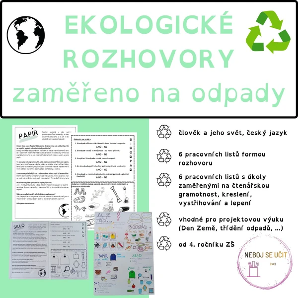 Ekologické rozhovory - zaměřeno na odpady