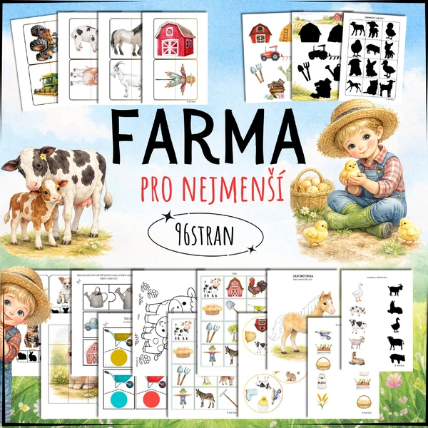 Farma, hospodářská zvířata pro nejmenší