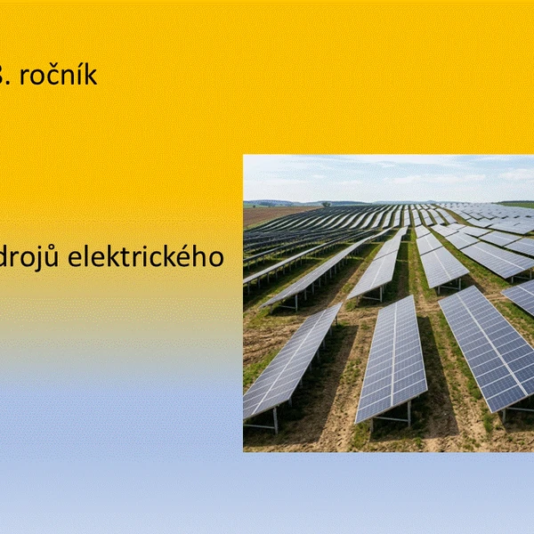 Fyzika pro 8. ročník - zapojování zdrojů elektrického napětí
