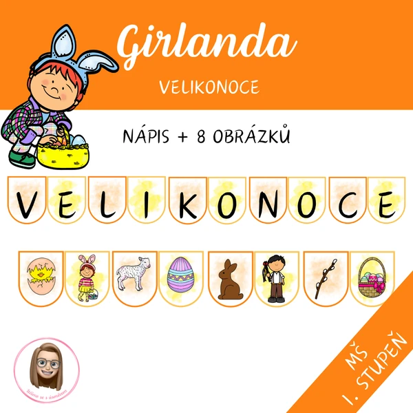 VELIKONOCE - girlanda
