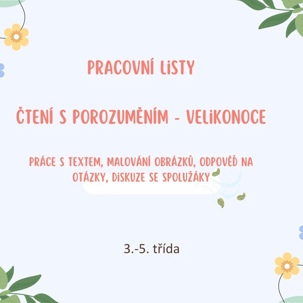 Čtení s porozuměním - VELIKONOCE