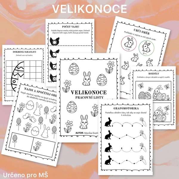 VELIKONOCE-pracovní listy 