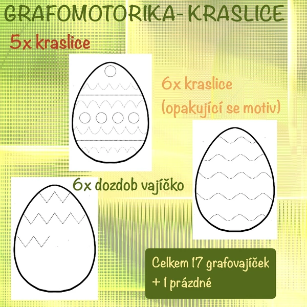 Grafomotorika- kraslice 