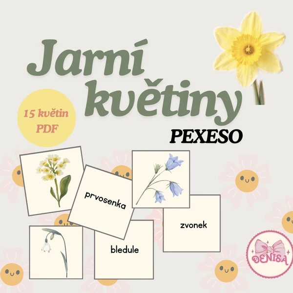 Jarní květiny - pexeso