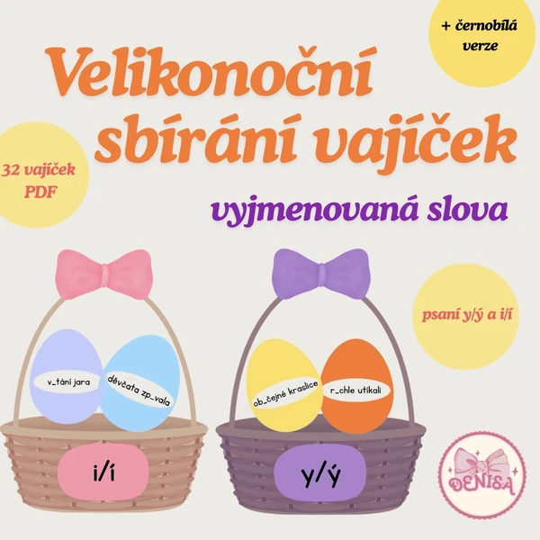 Velikonoční běhačka - vyjmenovaná slova