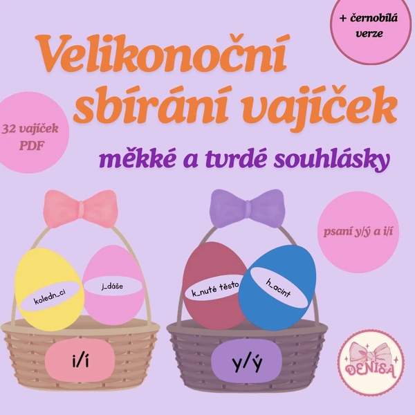 Velikonoční běhačka - měkké a tvrdé slabiky