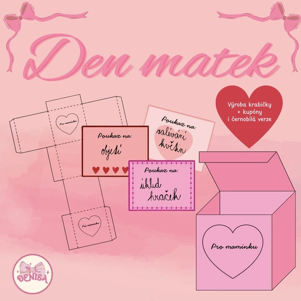 Den matek - kupóny a krabička