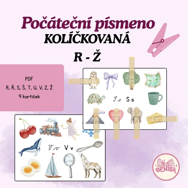 Počáteční písmeno R - Ž kolíčkování