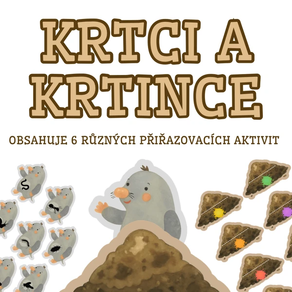 Krtci a krtince - přiřazovací aktivita