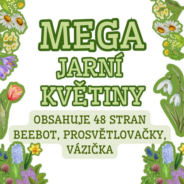 Jarní květiny – MEGA soubor aktivit pro MŠ