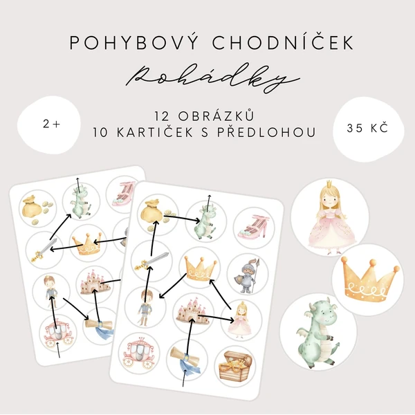 Pohybový chodníček - pohádky