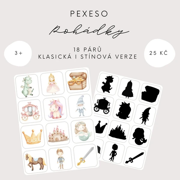 Pexeso - pohádky