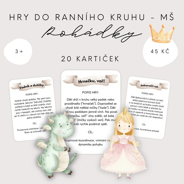 Hry do ranního kruhu pro MŠ - pohádky