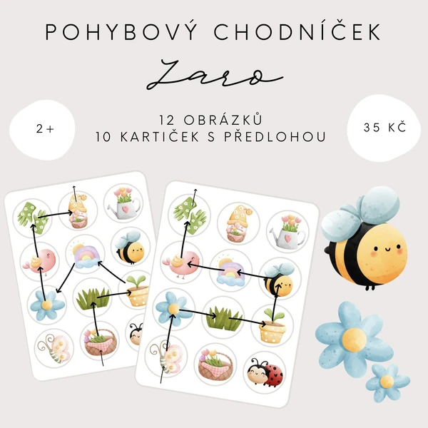 Pohybový chodníček - jaro