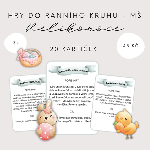 Hry do ranního kruhu pro MŠ - Velikonoce