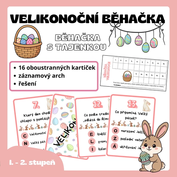 VELIKONOČNÍ Běhačka s tajenkou