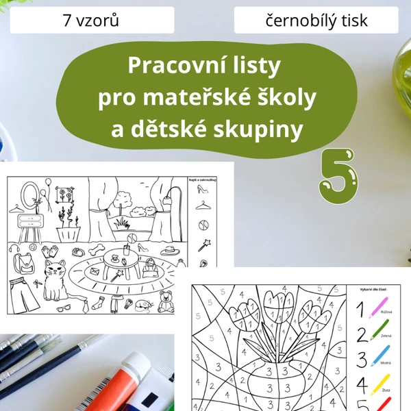 Pracovní listy pro MŠ (7 listů)