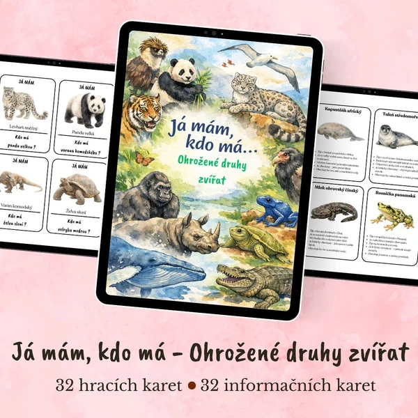 Já mám, kdo má - Ohrožené druhy zvířat