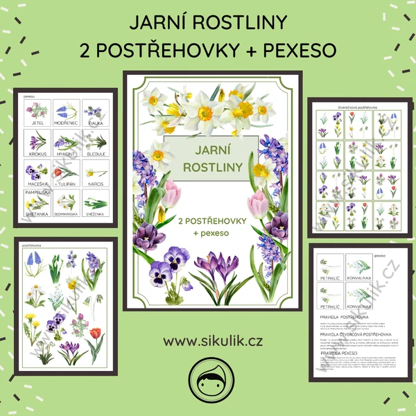 JARNÍ ROSTLINY 2 POSTŘEHOVKY A PEXESO