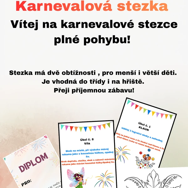 Karnevalová pohybová stezka