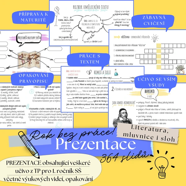 PREZENTACE, dle TP pro 1. ročník SŠ
