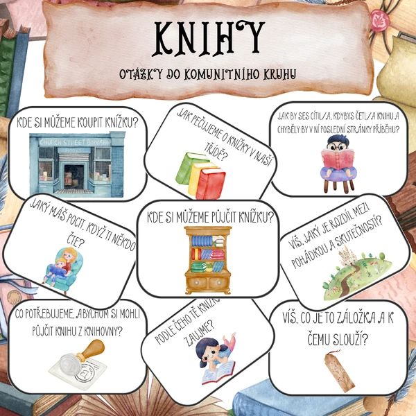 KNIHY - OTÁZKY DO KOMUNITNÍHO KRUHU