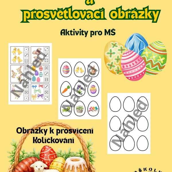 Velikonoční kolíčkování a prosvětlovací obrázky