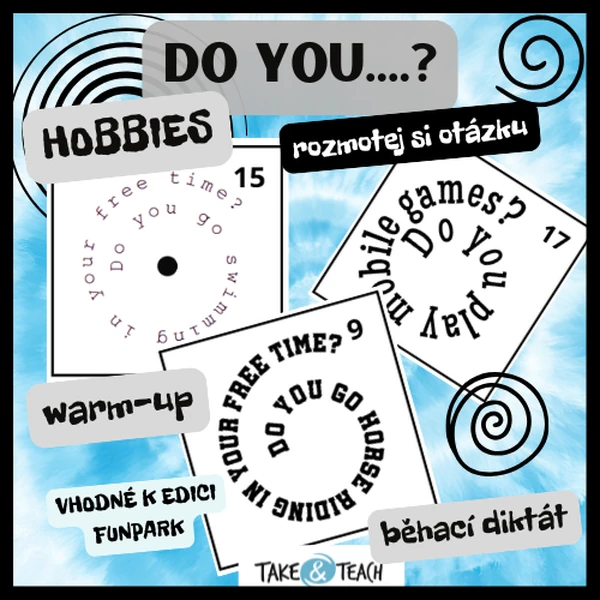 DO YOU...? HOBBIES - OTÁZKY PRESENT SIMPLE - vhodné k Funpark 3