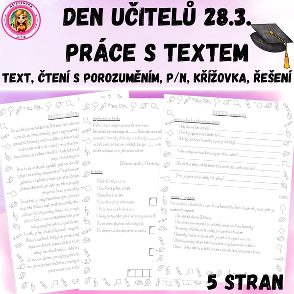 Den učitelů 28. 3. - práce s textem