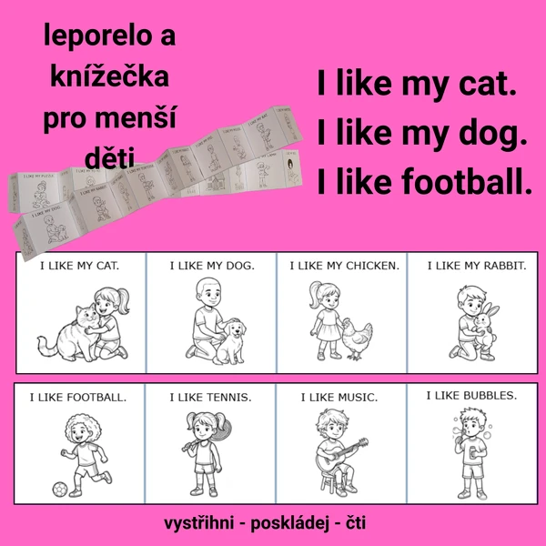 Leporelo - knížečka I LIKE