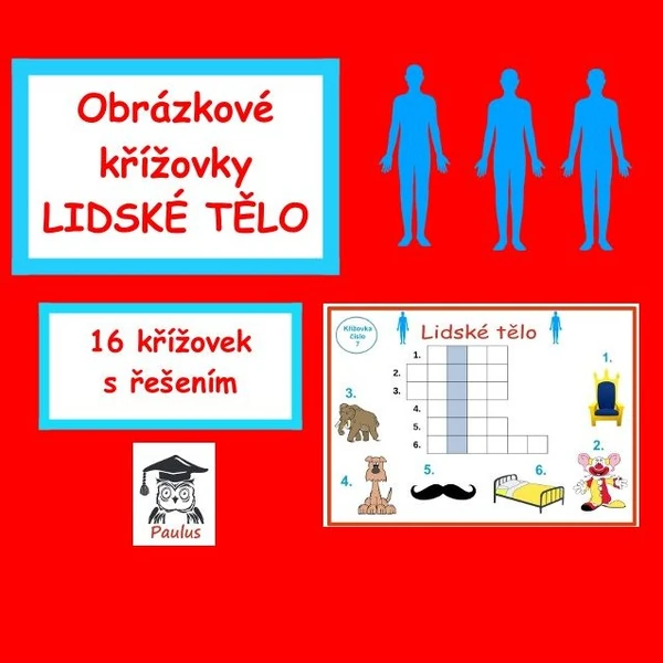 Obrázkové křížovky Lidské tělo