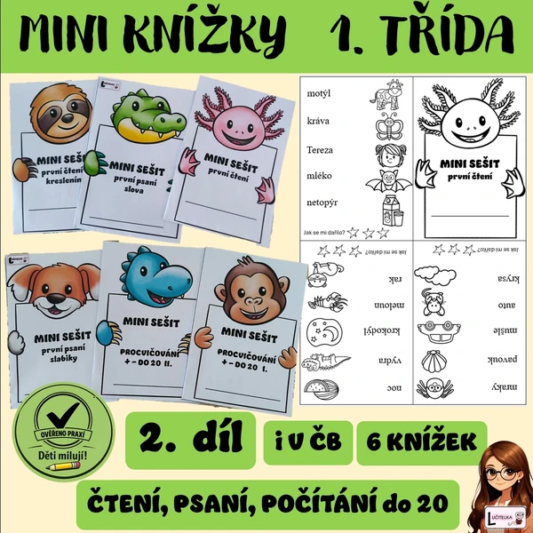Mini knížky 1. třída 2.díl
