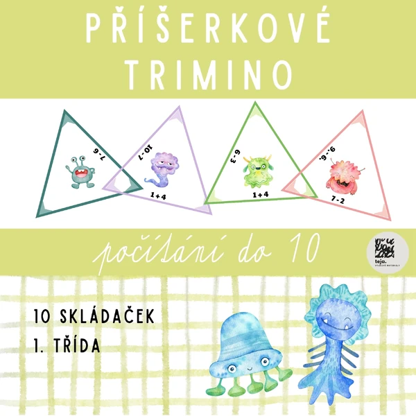 Příšerkové trimino - počítání do 10
