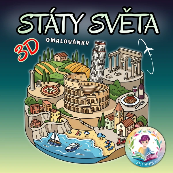 Státy světa 3D omalovánky