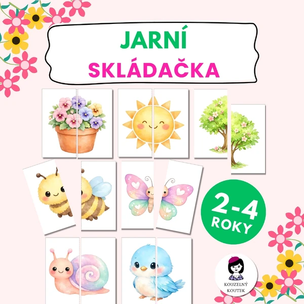 Jarní skládačka | Puzzle | Velikonoce | Jaro