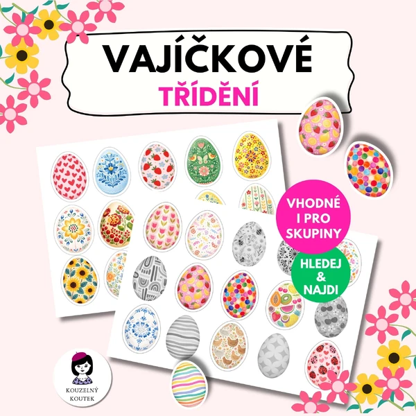 Velikonoční vajíčka skládačka | Třídění | Velikonoce | Jaro